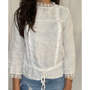 Basic white top from Zara